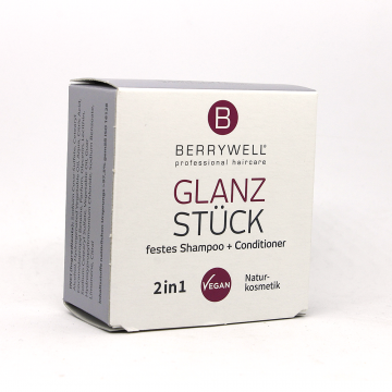 Tuhý šampon s kondicionérem Berrywell Glanz Stück 80 g