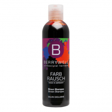 Barevný šampon Berrywell Farb Rausch Brown Shampoo 251 ml - hnědý